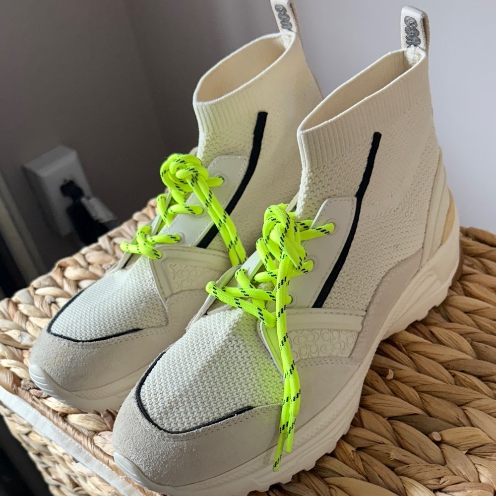 Coach C201 Knit Sock Sneakers (high-top)